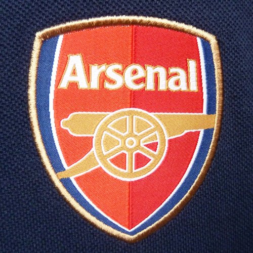 Arsenal FC - Polo Oficial para Hombre - con el Escudo del Club - Azul Marino - Large