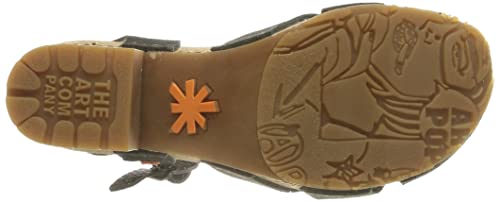 Art Soho, Sandalia con talón Mujer, Black, 37 EU
