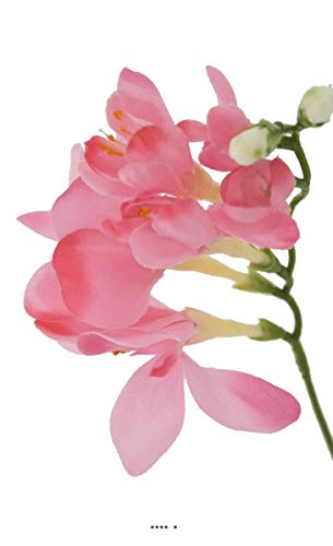 Artificielles.com – Freesia artificial de tallo flor artificial de los campos de 70 cm de altura ideal para ramo rosa sostenido – Color: rosa