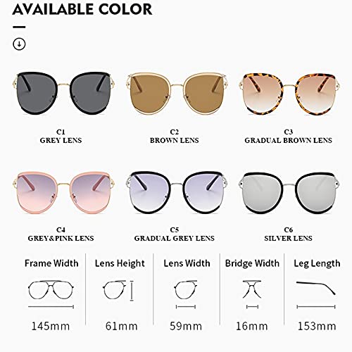 Astemdhj Gafas de Sol Sunglasses Gafas De Sol De Lujo con Forma De Ojo De Gato para Mujer, Gafas De Sol Semi Sin Montura, Gafas De Moda Rosadas para Niñas, Sombras Uv400, C5GradauAnti-UV