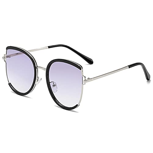 Astemdhj Gafas de Sol Sunglasses Gafas De Sol De Lujo con Forma De Ojo De Gato para Mujer, Gafas De Sol Semi Sin Montura, Gafas De Moda Rosadas para Niñas, Sombras Uv400, C5GradauAnti-UV