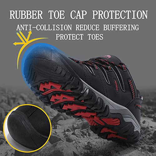 ASTERO Zapatillas Trekking Hombre Zapatos Senderismo Transpirable Bajos Botas de Montaña Antideslizantes AL Aire Libre Sneakers Apto Todas Estaciones Tamaño 41-46(Azul Oscuro, Numeric 45)