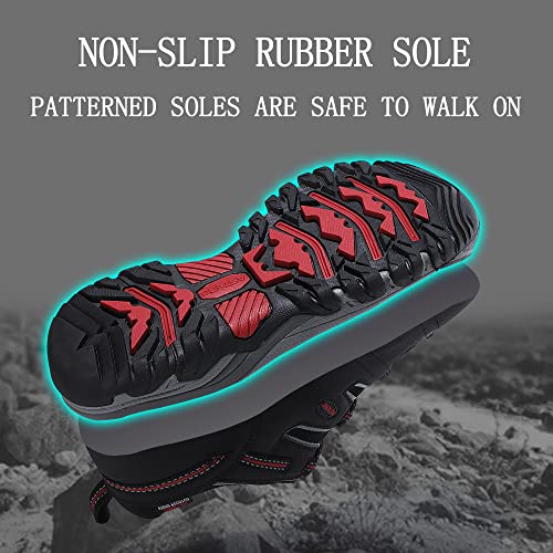 ASTERO Zapatillas Trekking Hombre Zapatos Senderismo Transpirable Bajos Botas de Montaña Antideslizantes AL Aire Libre Sneakers Apto Todas Estaciones Tamaño 41-46(Azul Oscuro, Numeric 45)