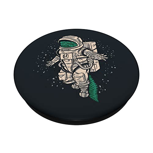 Astronauta Cocodrilo Gator Espacio PopSockets PopGrip Intercambiable