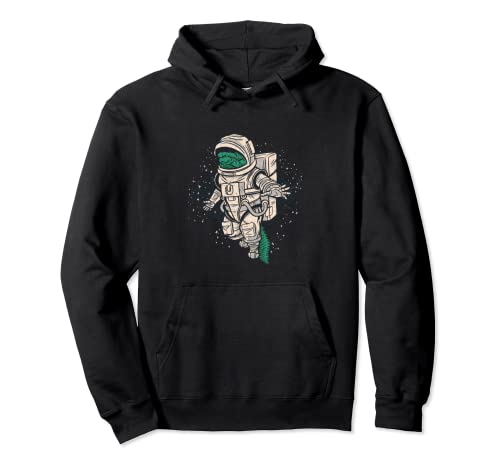 Astronauta Cocodrilo Gator Espacio Sudadera con Capucha