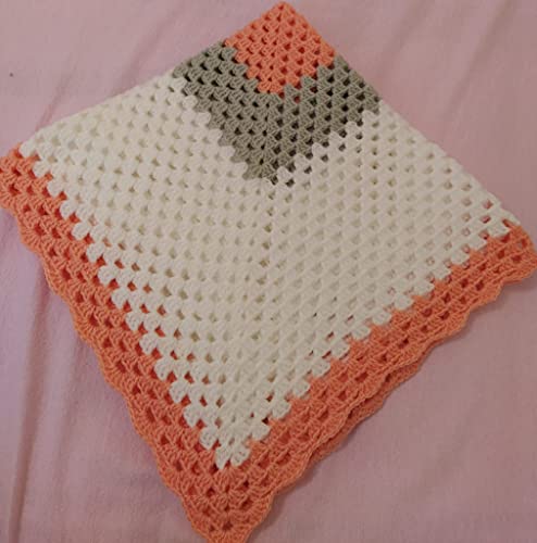 ATELIE ALAIA Manta para bebé, hecha a mano, mantas para bebé, mantas de crochet muy suaves para bebé. Baby Blanket, ganchillo.