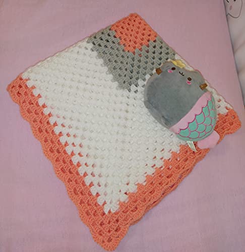 ATELIE ALAIA Manta para bebé, hecha a mano, mantas para bebé, mantas de crochet muy suaves para bebé. Baby Blanket, ganchillo.