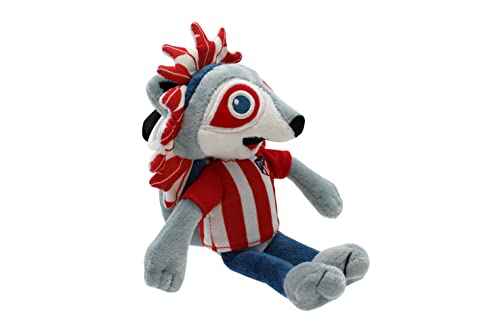 Atlético de Madrid, Peluche Indi, Dimensión 20 cm, Producto Oficial Atlético de Madrid, Color Rojo (CyP Brands)