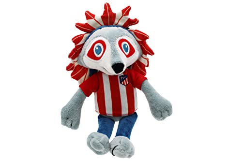Atlético de Madrid, Peluche Indi, Dimensión 20 cm, Producto Oficial Atlético de Madrid, Color Rojo (CyP Brands)