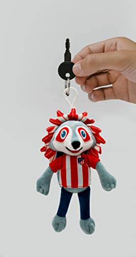 Atlético de Madrid, Peluche Indi, Dimensión 20 cm, Producto Oficial Atlético de Madrid, Color Rojo (CyP Brands)