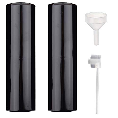 Atomizador del Perfume,2 Pieza 20ML Rociador Botellas de Perfume Travel,Mini Portátil de Viaje Atomizador（Negro）
