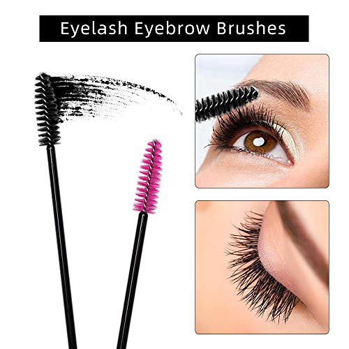 ATOMUS 300 Piezas Desechables Cepillos De PestañAs De Varitas RíMel Kit De Maquillaje Pinceles Aplicadores Multicolor Pincel Labios Para Brillo De Labios Pincel Delineador De Ojos Herramienta Kits