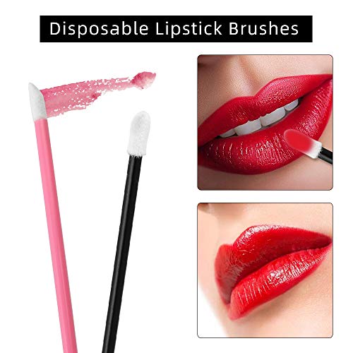 ATOMUS 300 Piezas Desechables Cepillos De PestañAs De Varitas RíMel Kit De Maquillaje Pinceles Aplicadores Multicolor Pincel Labios Para Brillo De Labios Pincel Delineador De Ojos Herramienta Kits