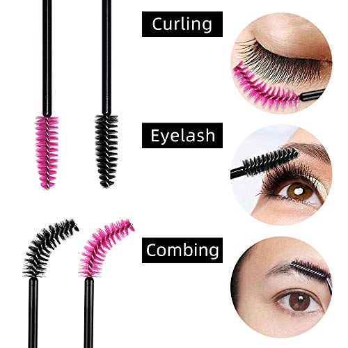 ATOMUS 300 Piezas Desechables Cepillos De PestañAs De Varitas RíMel Kit De Maquillaje Pinceles Aplicadores Multicolor Pincel Labios Para Brillo De Labios Pincel Delineador De Ojos Herramienta Kits
