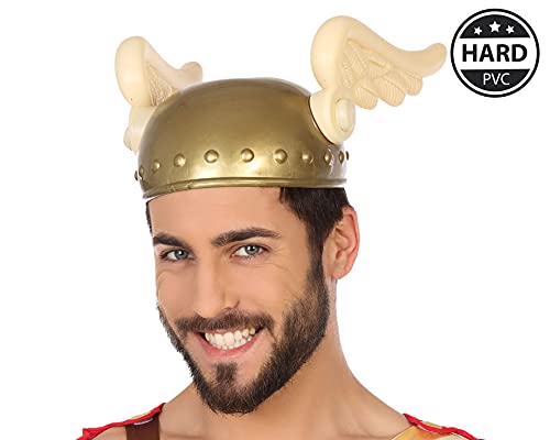 Atosa-49368 Casco Dios Griego Hermes, Color Dorado, única (49368)