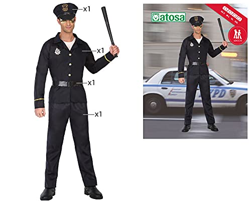 ATOSA disfraz oficial policia hombre adulto M