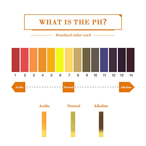 AUKENIEN 480 Tiras Reactivas Papel pH Strips Test Indicador Tornasol Test pH 1-14 para Medir Saliva Cosmetica Agua Prueba Acuario