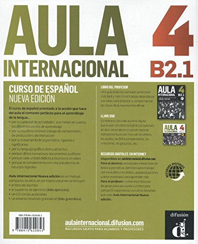Aula Internacional Nueva edición 4 Libro del alumno + CD: Aula Internacional Nueva edición 4 Libro del alumno + CD: Vol. 4 (Ele - Texto Español)