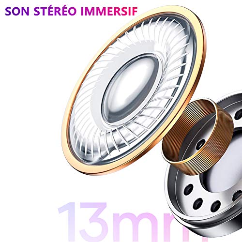 Auriculares Inalámbricos Aoslen Auriculares Bluetooth 5.1 Reproducción de 36 Horas Estéreo HiFi Control Táctil con Micrófono IPX6 Impermeabile, para iPhone Huawei Xiaomi Samsung Android