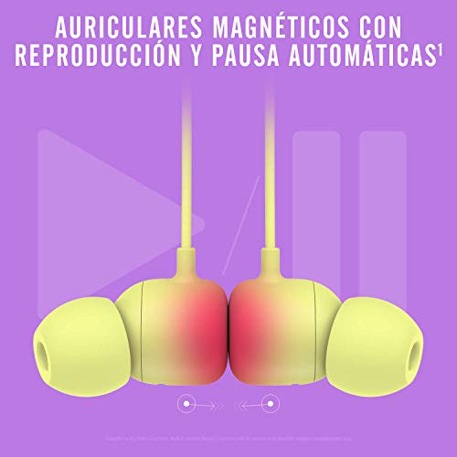 Auriculares inalámbricos Beats Flex – Chip Apple W1, Auriculares magnéticos, Bluetooth de Clase 1, 12 Horas de Sonido ininterrumpido - Amarillo