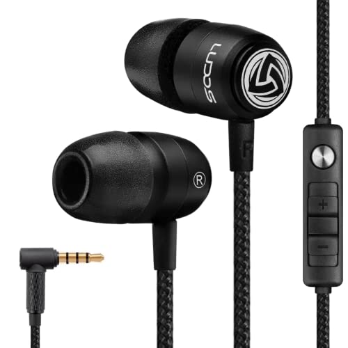 Auriculares-Micrófono-Cascos-Cable-Alambricos, LUDOS Clamor 2 Pro Auriculares In Ear con Cable, Garantía de 5 años, Cable Trenzado, Cascos para iPhone, iPad, Samsung, Mi, Xiaomi, Huawei, Gaming