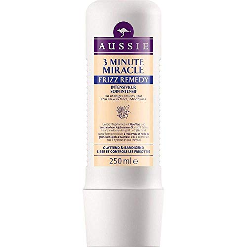 Aussie - Cuidado intensivo 3 Minute Miracle Frizz Remedy para cabello indisciplinado de 250 ml.