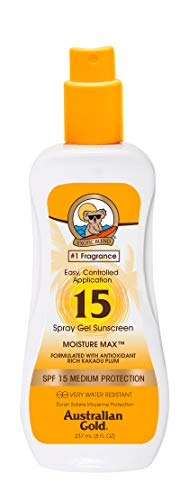 Australian Gold Sunscreen Spf15 Spray Gel, Blanco, 237 Mililitro