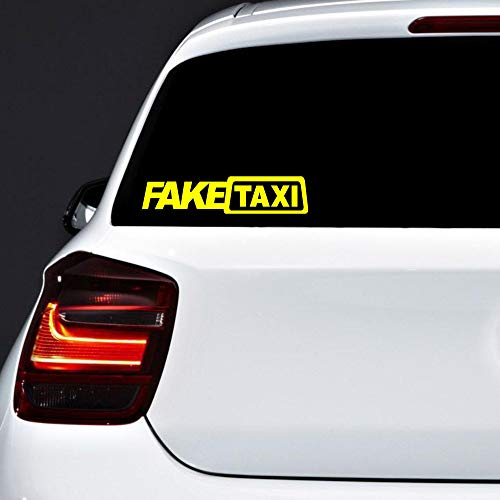 Autodomy Pegatinas Faketaxi Fake Taxi y I'm The Fake Taxi Driver Pack 3 Unidades para Coche o Moto