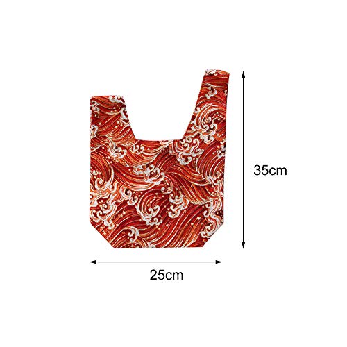 AUTUUCKEE Estilo japonés nudo simple impreso patrón pequeño bolso de muñeca de las mujeres monedero clave monedero(2)