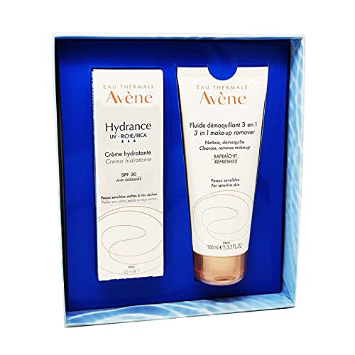 AVENE Pack Hydrance UV Crema Rica + Fluido Desmaquillante 3 en 1