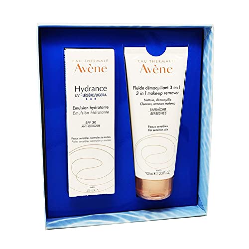 AVENE Pack Hydrance UV Emulsión Ligera + Fluido Desmaquillante 3 en 1