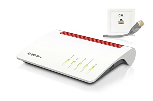 AVM Fritz!Box 7590 International - Modem Router 4x4 WiFi AC con MU-MIMO (1733 Mbps en 5 GHz y 800 Mbps en 2,4 GHz), Mesh, VDSL, ADSL2+, 1 x WAN Gigabit, 4 x LAN Gigabit, Interfaz en Español