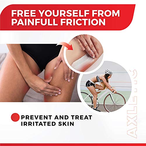 AXLETIC Crema Antifriccion Deporte con Aloe Vera - Crema Antirozaduras Muslos Mujeres y Hombres, Previene y Trata las Irritaciones - Alternativa a Vaselina Deportiva y Crema Badana Ciclismo, 100ml