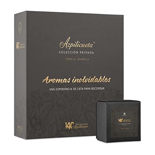 Azpilicueta Colección Privada Especial cata olfativa: 2 x Tinto y 1 x Blanco con 9 aromas, 750 ml, Pack con 3 botellas