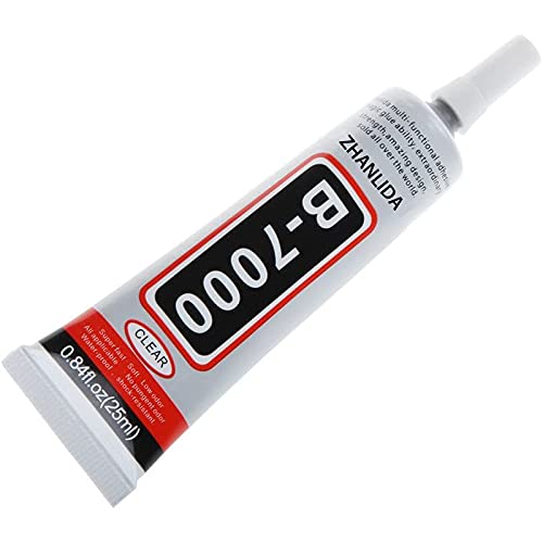 B-7000 Pegamento 25 ML transparente para reparaciones de Pantalla de Smartphone, Tablet y arreglos de zapatos, bisutería, encuadernación de libros