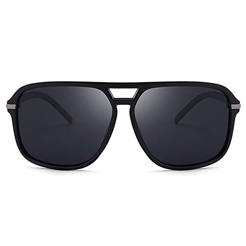 B BIDEN Retro Moda Gafas de Sol Cuadradas para Hombres, Cool Gafas al Aire Libre con Lentes de Protección para Deporte y Conducción