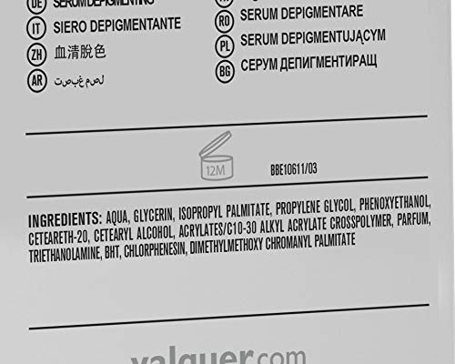 B D. BULLON Serum Facial Concentrado Despigmentante, Corrector De Manchas Con Efecto Blanqueador Intensivo. Combate Manchas Y Contrastes De Color. Vegano, Único, 30 Mililitro