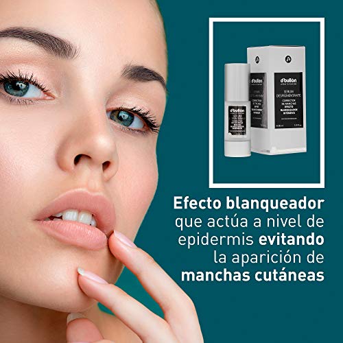 B D. BULLON Serum Facial Concentrado Despigmentante, Corrector De Manchas Con Efecto Blanqueador Intensivo. Combate Manchas Y Contrastes De Color. Vegano, Único, 30 Mililitro
