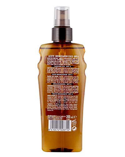 Babaria Aceite Solar Spray Coco SPF4-200 ml