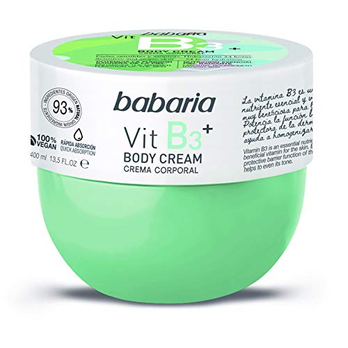 Babaria Crema Corporal Hidratante Vitamina B3, 400ml