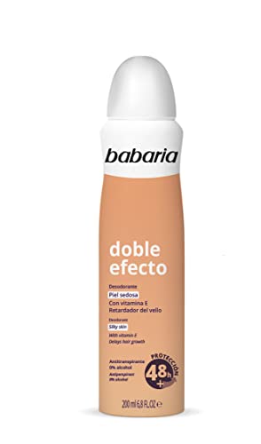Babaria - Desodorante en spray doble efecto - 0% alcohol - Antitranspirante - 200ml