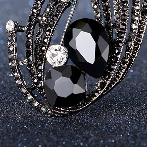 BABIFIS Broche de Banda Alta Americana Performance Accesorios Brillantes atmosféricos Broche Hebilla Marea Masculino Regalo de Cumpleaños