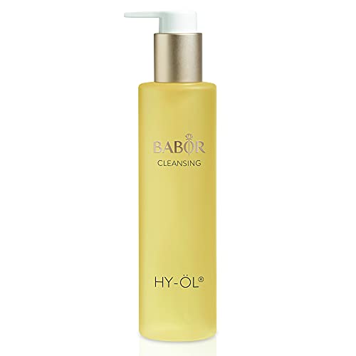 BABOR CLEANSING Hy-Öl para todo tipo de pieles, Aceite para una limpieza facial diaria, Desmaquillante, Fórmula vegana con Vitamina E, 1 x 200 ml
