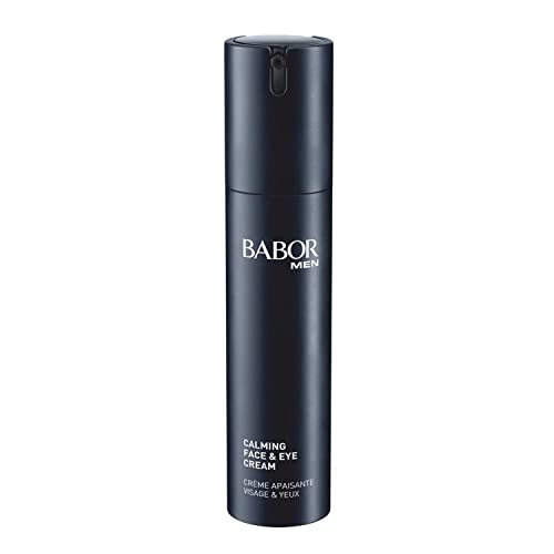 Babor MEN Calming Face & Eye Cream Crema facial y para el contorno de ojos, para pieles estresadas, tratamiento calmante masculino, fórmula vegana, en formato de 1 x 50 ml