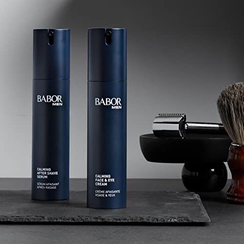 Babor MEN Calming Face & Eye Cream Crema facial y para el contorno de ojos, para pieles estresadas, tratamiento calmante masculino, fórmula vegana, en formato de 1 x 50 ml