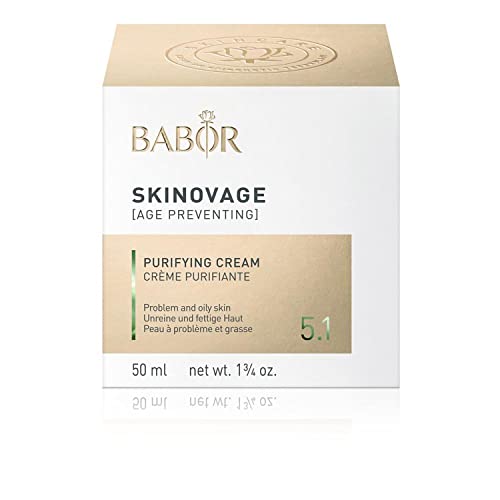 BABOR SKINOVAGE Purifying Cream, Crema facial para pieles con impurezas, Crema hidratante clarificante y refinadora de poros, Fórmula vegana, 1 x 50 ml