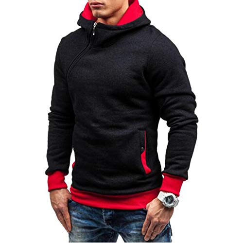 BABQ-HTRS Sudadera con Capucha para Hombre - Chaqueta con Cremallera Inclinada con Estampado de Agusta-MV Sudadera con Capucha Ropa Deportiva de Moda Abrigo con Capucha - Regalo para Adolescentes