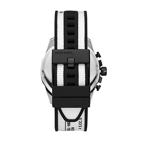Baby Chief Diesel Reloj cronógrafo para hombre, caja de 43 mm, reloj de acero inoxidable
