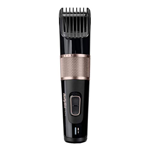 BaByliss E974E Cortapelos eléctrico, cuchillas profesionales de acero inoxidable, cuchillas grandes de 41mm, uso con/sin cable, 26 longitudes de corte de 0.5 a 25mm, color negro