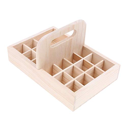 Backbayia - Caja de aceite esencial con expositor de perfume, color negro